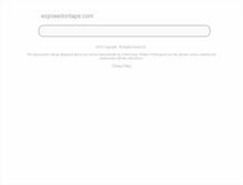 Tablet Screenshot of cs.exposedontape.com